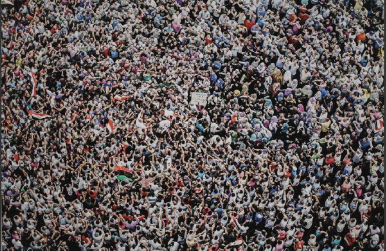 Crowd-gathering-to-the-Al-Tahrir-place-in-Cairo-Arabic-spring-revolution-This-crowd-is